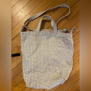 Grid print Baggu tote